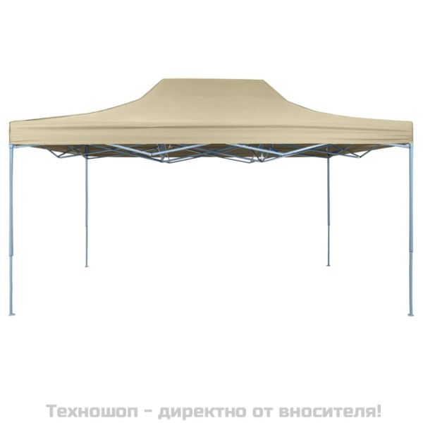 Сгъваема шатра, 3х4,5 м, кремавобяла