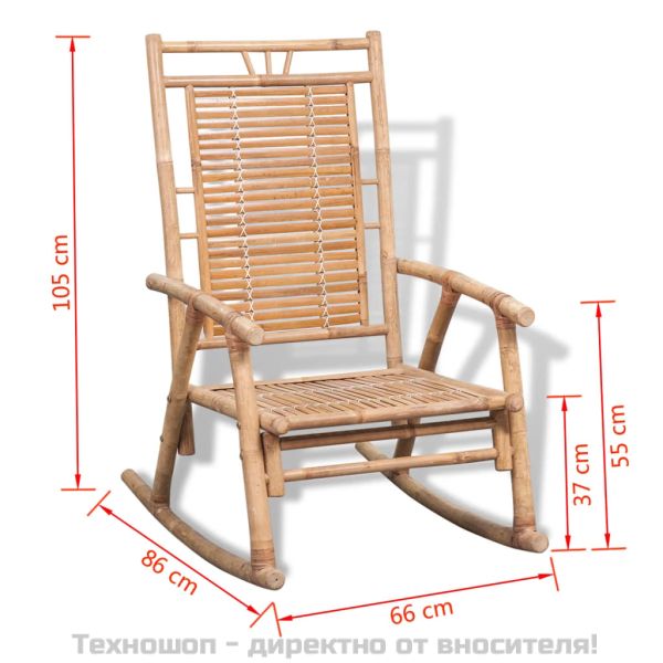 Люлеещ се стол, бамбук