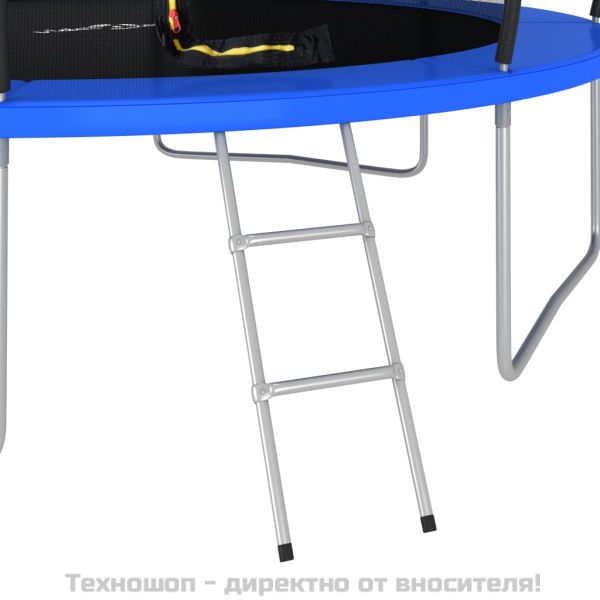 Комплект батут, кръгъл, 366x80 см, 150 кг