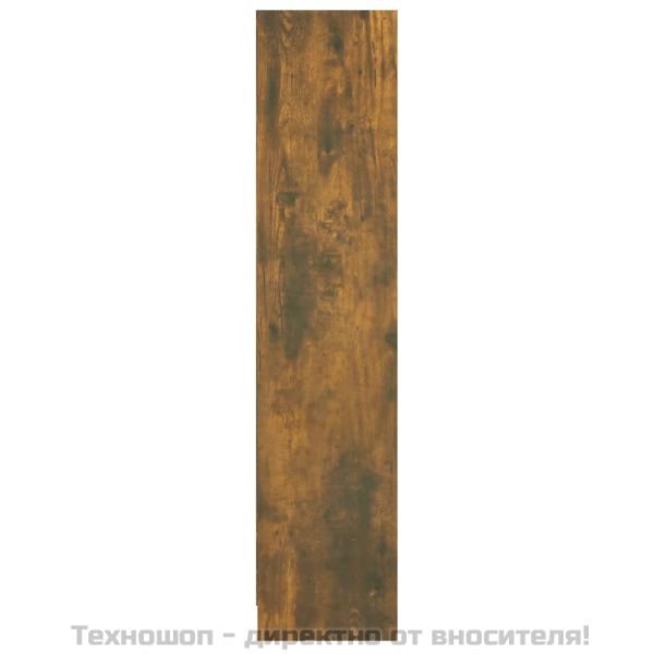 Библиотека, опушен дъб, 60x24x109 см, инженерно дърво