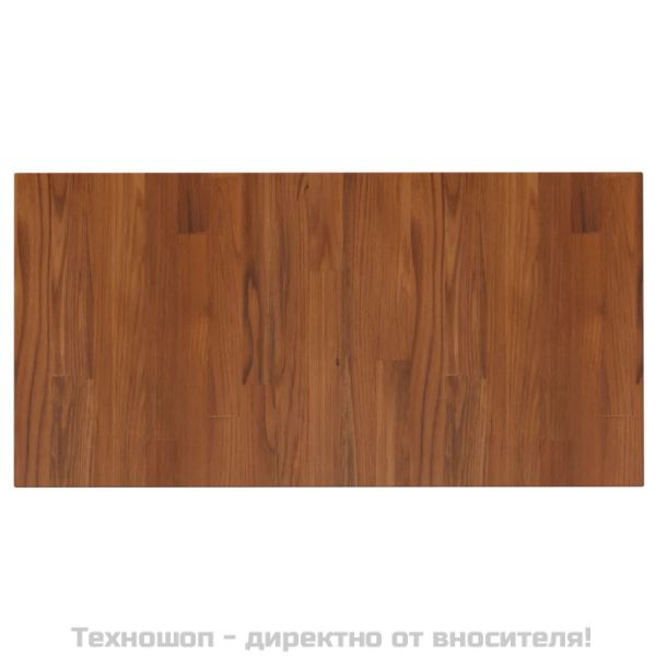 Плот за баня тъмнокафяв 80x40x2,5 см обработено масивно дърво