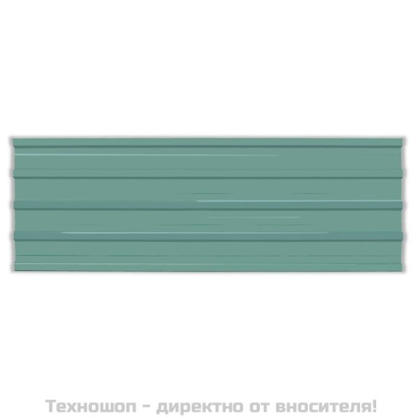 Покривни панели, 12 бр, поцинкована стомана, зелени