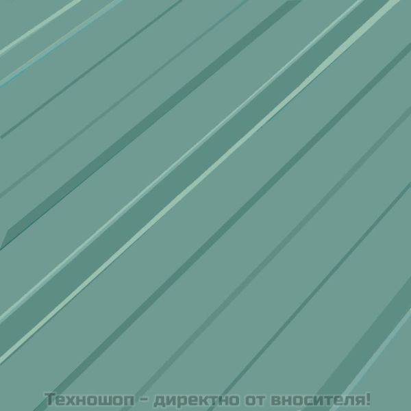 Покривни панели, 12 бр, поцинкована стомана, зелени