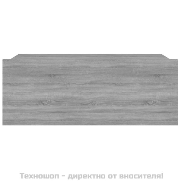 Плаващо нощно шкафче сив сонома 40x30x15 см инженерно дърво