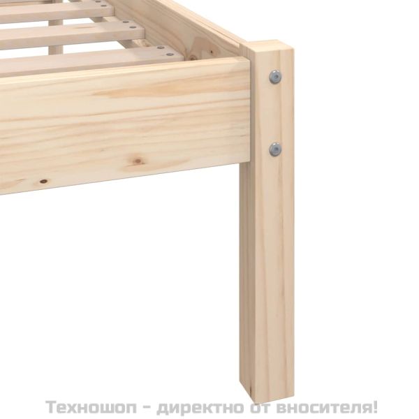 Рамка за легло, бор масив, 90х200 см
