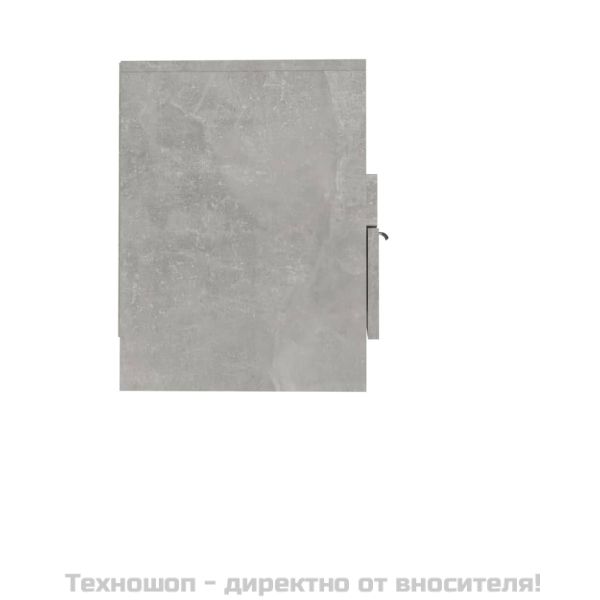 ТВ шкаф, бетонно сив, 150x33,5x45 см, инженерно дърво