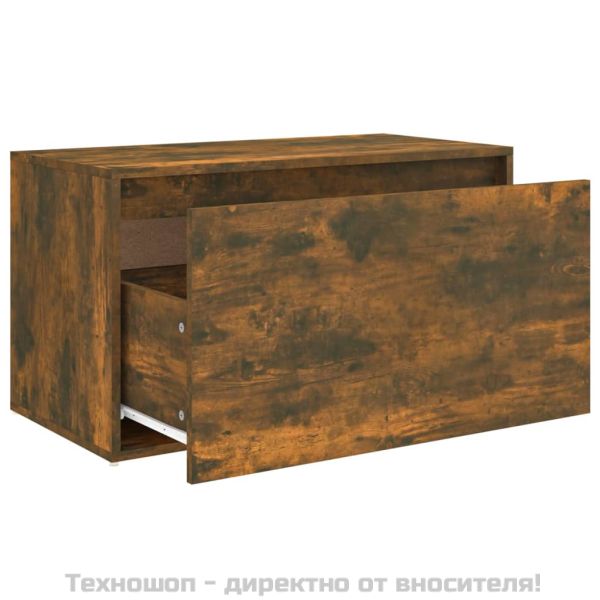 Пейка за антре, 80x40x45 см, опушен дъб, инженерно дърво