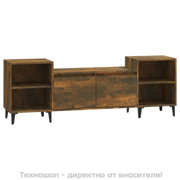 ТB шкаф, опушен дъб, 160x35x55 см, инженерно дърво