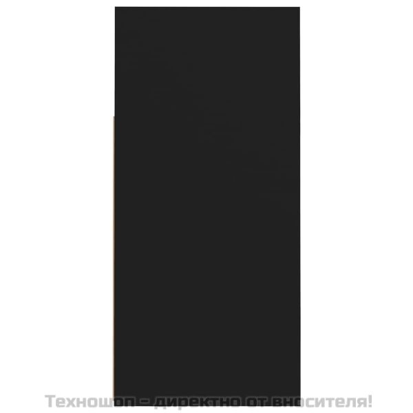 Сайдборд с LED светлини, черен, 80x35x75 см