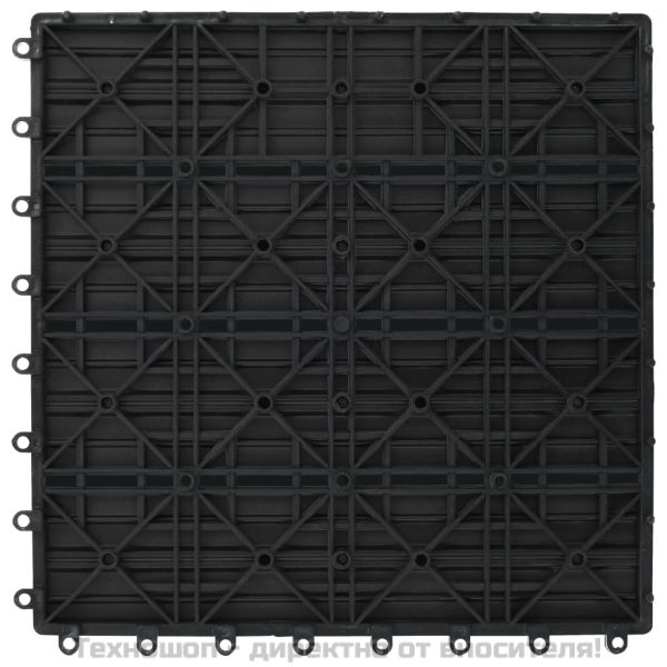 WPC декинг плочки сиви, 30х30 см, 11 бр, 1 м²