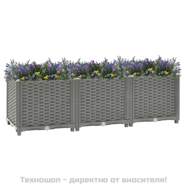 Повдигната леха, 120x40x38 см, полипропилен