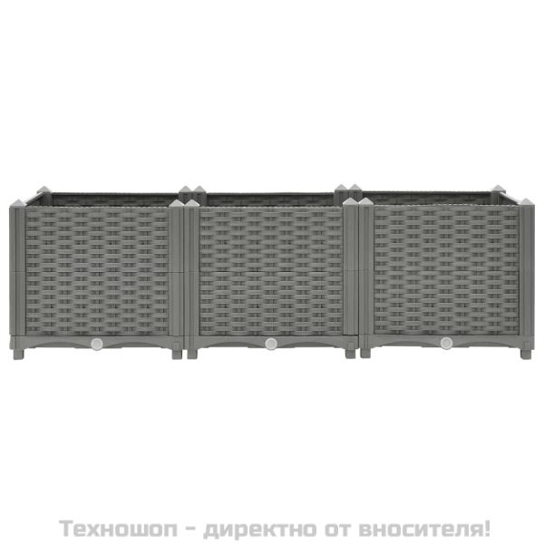 Повдигната леха, 120x40x38 см, полипропилен