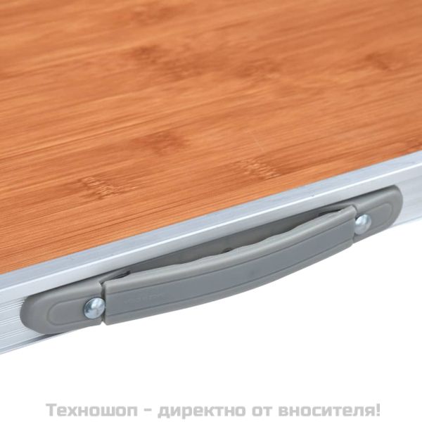 Сгъваема къмпинг маса, алуминий, 120x60 см