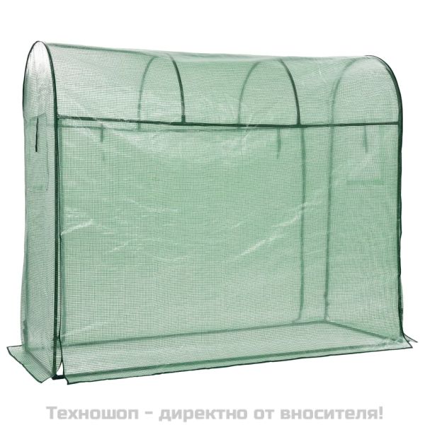 Оранжерия с врата с цип, 200x80x170 см