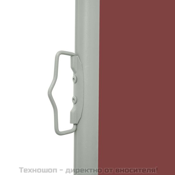 Прибираща се странична тента, 100x500 см, кафява