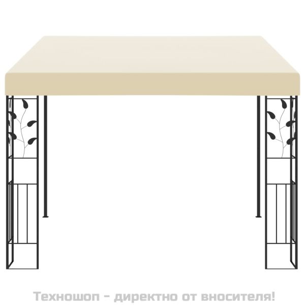 Шатра за стенен монтаж, 3x3x2,5 м, кремава