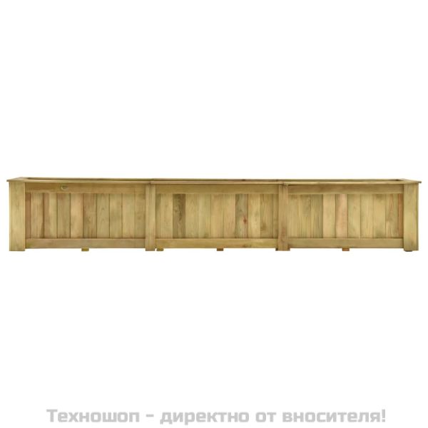 Повдигната леха, 291x50x50 см, импрегнирано борово дърво