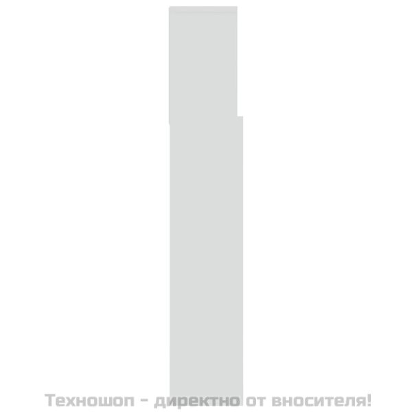 Табла за легло тип шкаф, бяла, 180x19x103,5 см