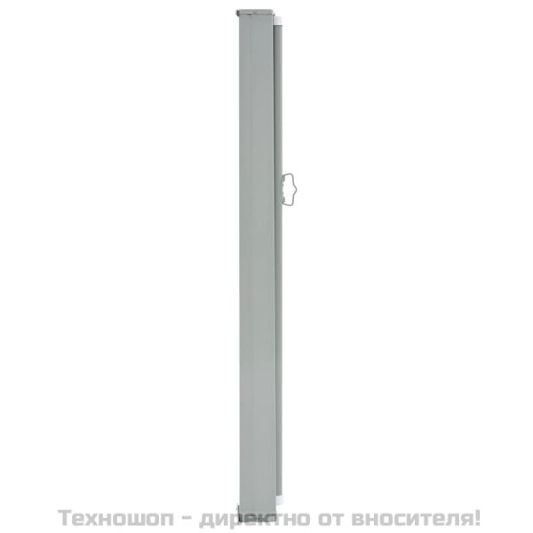 Прибираща се странична тента, 100х300 см, кремава