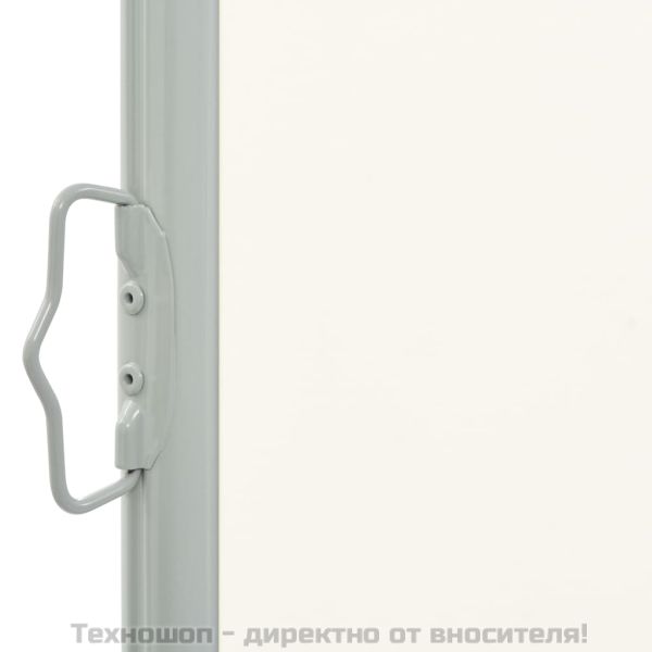 Прибираща се странична тента, 100х300 см, кремава