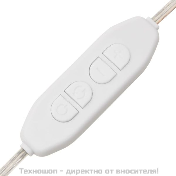 Тоалетка с LED, кафяв дъб, 60x40x140 см