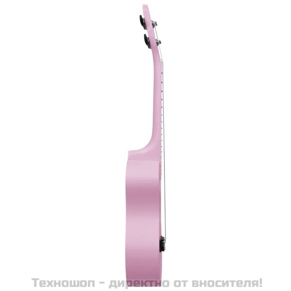 Комплект сопрано укулеле с калъф за деца, розово, 23"