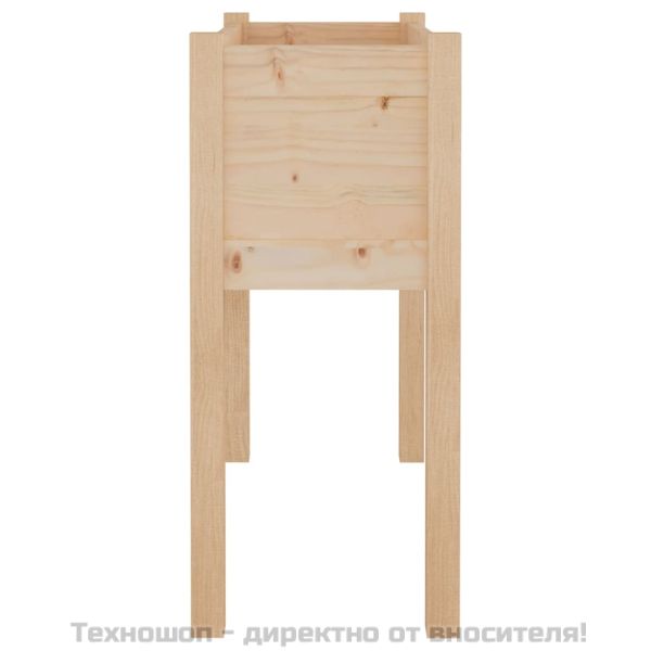 Градинска кашпи с крака, 2 бр, 70x31x70 см, борово дърво масив