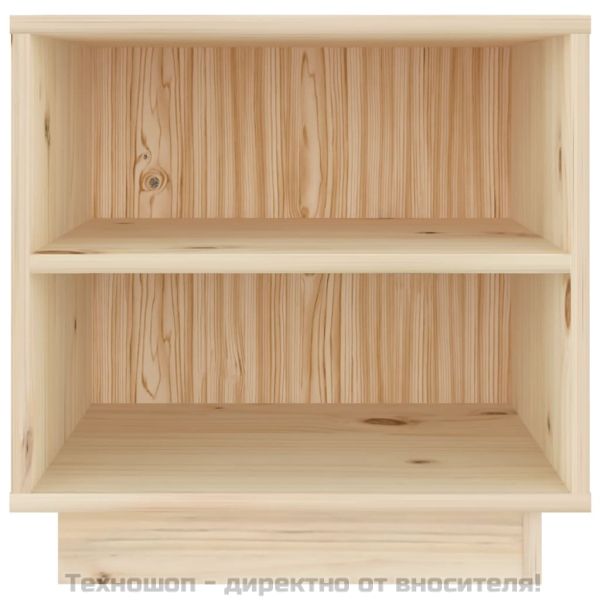 Нощно шкафче, 40x34x40 см, борово дърво масив