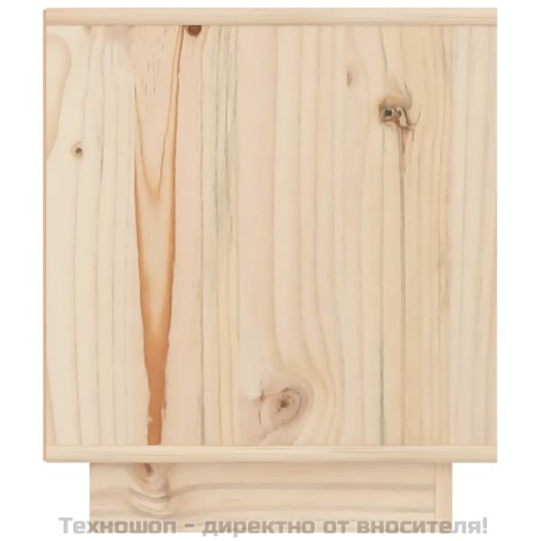 Нощно шкафче, 40x34x40 см, борово дърво масив