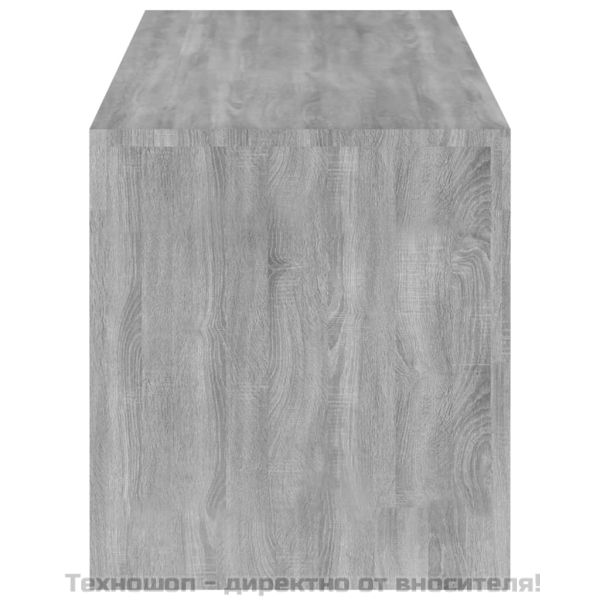 ТВ шкаф с LED осветление, сив сонома, 120x35x40 см