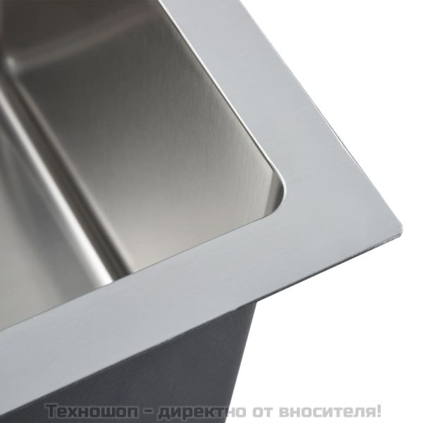 Ръчно изработена кухненска мивка, неръждаема стомана