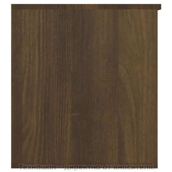 Сандък за съхранение, кафяв дъб, 84x42x46 см, инженерно дърво