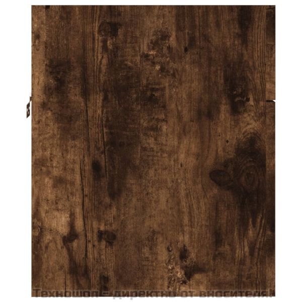 Комплект мебели за баня от 2 части, опушен дъб, инженерно дърво