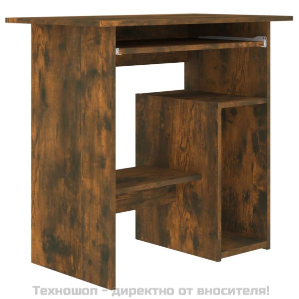 Бюро, опушен дъб, 80x45x74 см, инженерно дърво