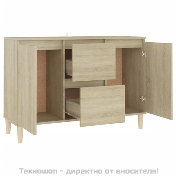 Бюфет, дъб сонома, 101x35x70 см, инженерно дърво