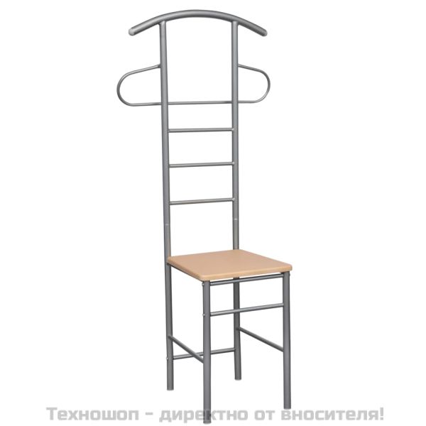 Мъжки камериерски столове, 2 бр, метал