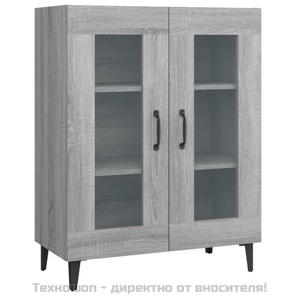 Сайдборд, сив сонома, 69,5x34x90 см, инженерно дърво