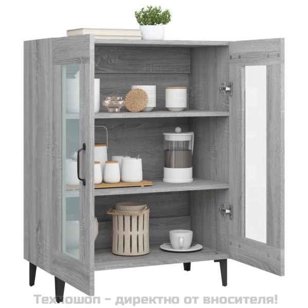 Сайдборд, сив сонома, 69,5x34x90 см, инженерно дърво