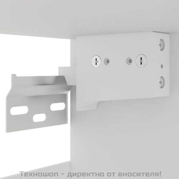 Висящ стъклен шкаф "Lyon", черен, 80x31x60 см, инженерно дърво