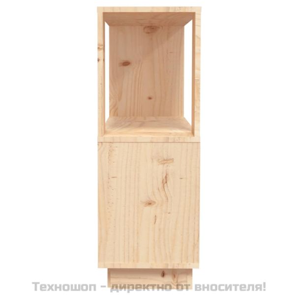 Библиотека/разделител за стая, 80x25x70 см, бор масив