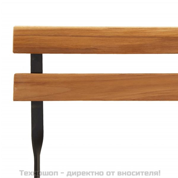 Сгъваем бистро комплект от 5 части, акация масив и стомана