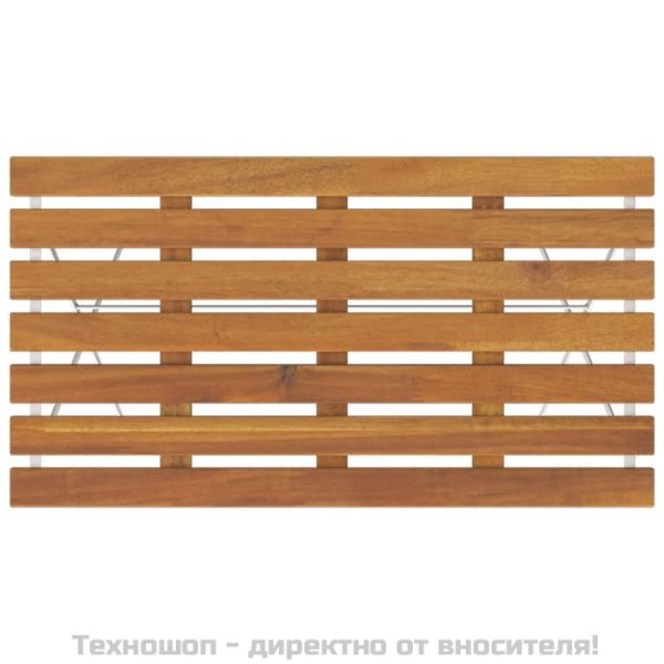 Сгъваем бистро комплект от 5 части, акация масив и стомана