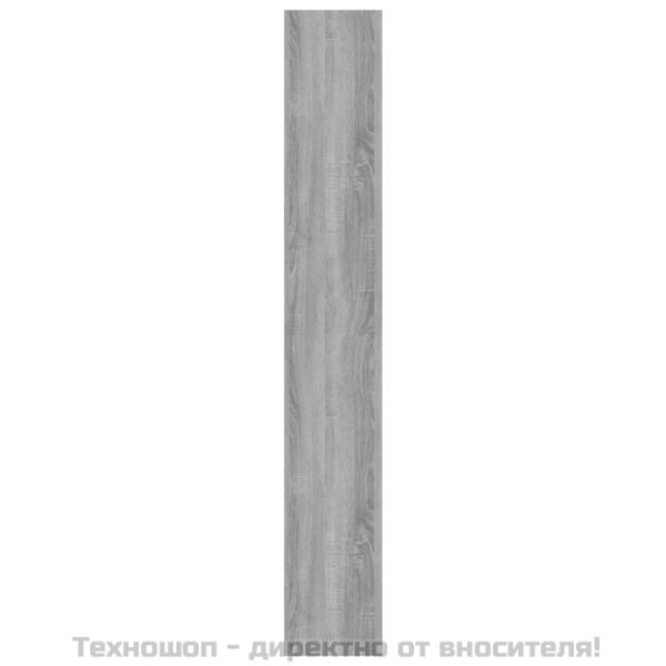 Библиотека/разделител за стая, сив сонома, 40x30x198 см
