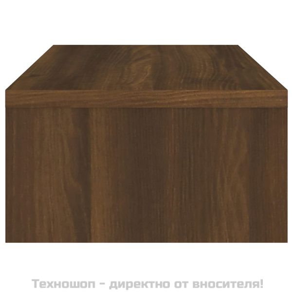 Поставка за монитор, кафяв дъб, 42x24x13 см, инженерно дърво