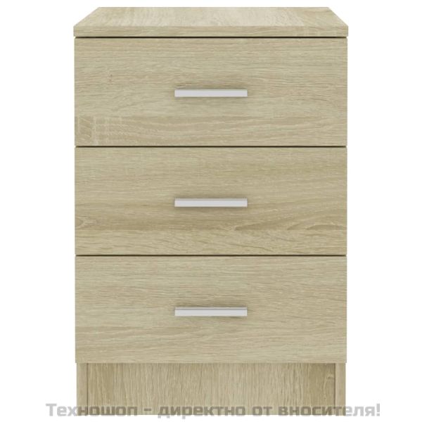 Нощно шкафче, дъб сонома, 38x35x56 см, инженерно дърво