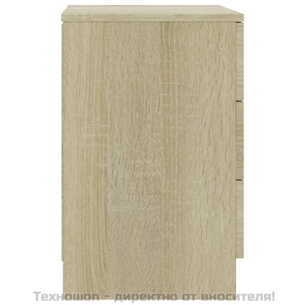 Нощно шкафче, дъб сонома, 38x35x56 см, инженерно дърво
