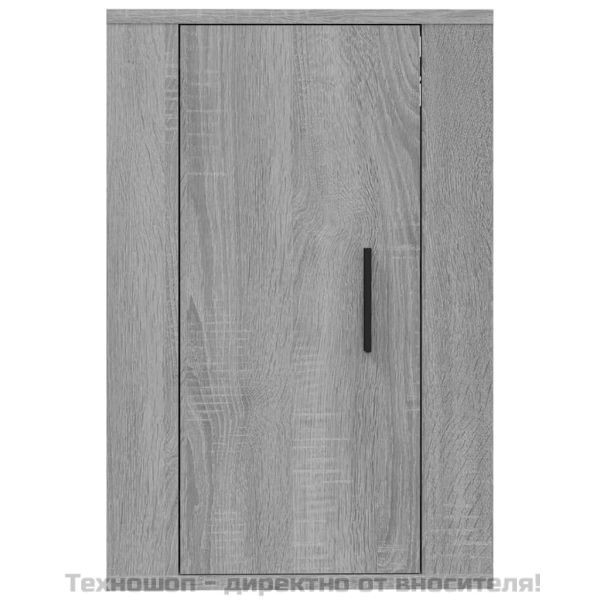 ТВ шкаф за стенен монтаж, сив сонома, 40x34,5x60 см