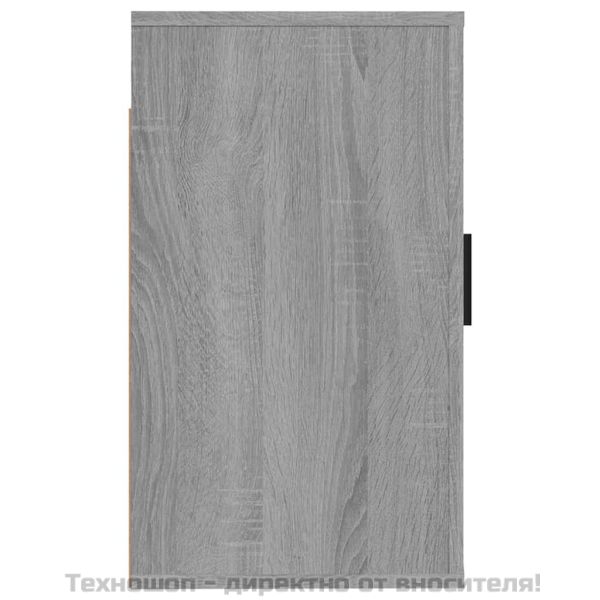 ТВ шкаф за стенен монтаж, сив сонома, 40x34,5x60 см