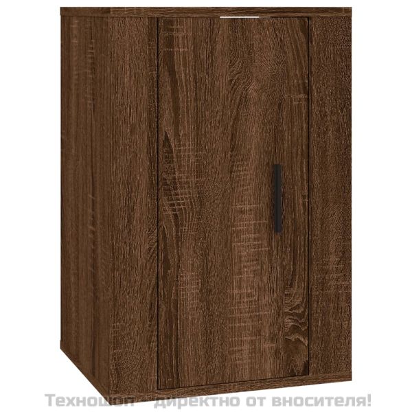 ТВ шкаф за стенен монтаж, кафяв дъб, 40x34,5x60 см