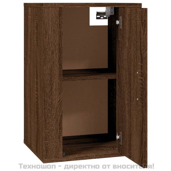 ТВ шкаф за стенен монтаж, кафяв дъб, 40x34,5x60 см